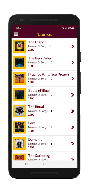 Testament Lyrics & Wallpapers Screenshot 1
