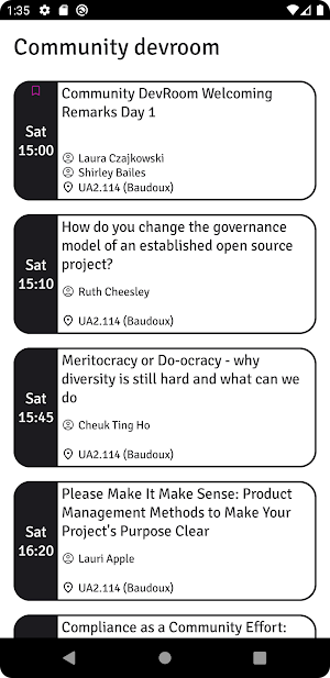 Fosdem Screenshot 3