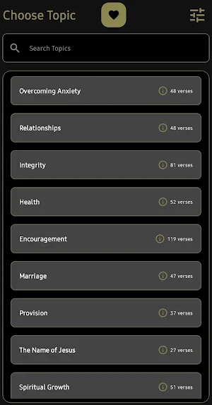 Bible Topics: Daily Verses Screenshot 0