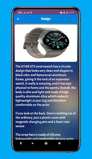 SMART WATCH GTAB GT5 Guide Screenshot 2