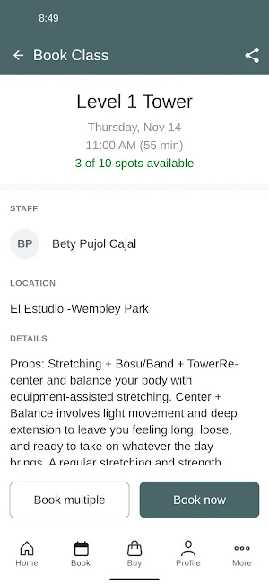 El Estudio - Pilates Boutique Screenshot 2