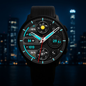 Digital Zyntra Watch Face Screenshot 1