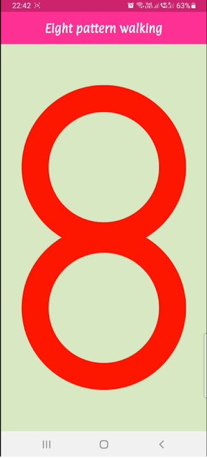 Eight pattern walking Screenshot 1