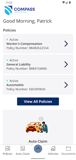 Compass Insurance Screenshot 1