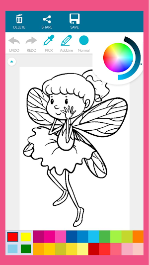 Kawaii Fairy Coloring Book Screenshot 1