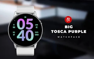 Big Tosca Purple Watch Face Screenshot 0