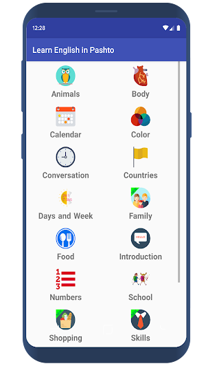 Learn English Speaking in Pashto Screenshot 1