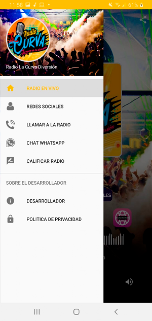 Radio La Curva Diversión Screenshot 2