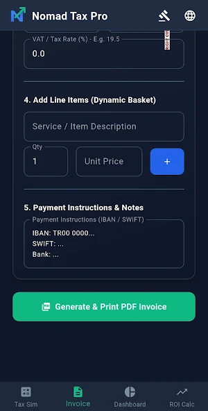 Nomad Tax Pro: Invoice & Tax Screenshot 2