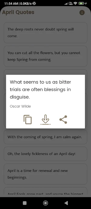 April Quotes and Sayings Screenshot 1