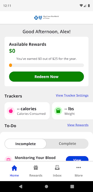 BCBSTX Wellness Rewards Screenshot 0