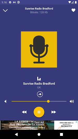 Sunrise Radio Bradford App Screenshot 0