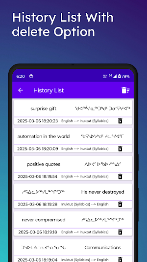 English Inuktut Syllabics Tran Screenshot 2