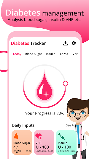 Diabetic and Blood Pressure Screenshot 1