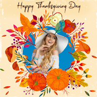 Thanks giving day photo frame 