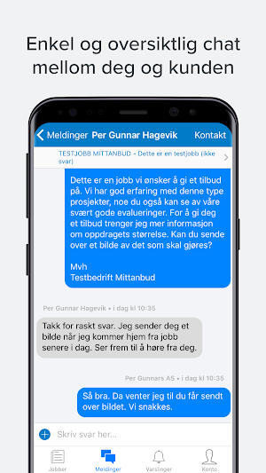 Mittanbud bedrift Screenshot 3