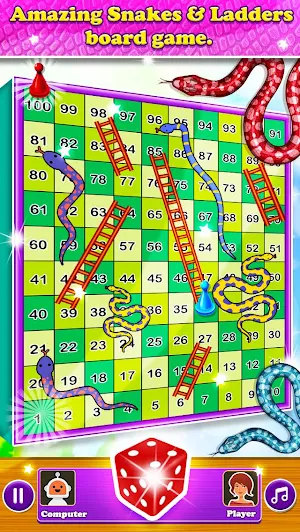 Snake and Ladder -  Sap Seedi : Board Racing Game Screenshot 1