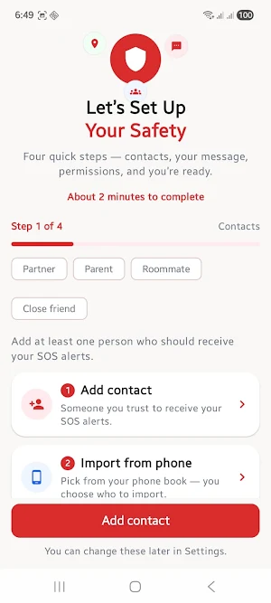Emergency Help Alert Screenshot 0