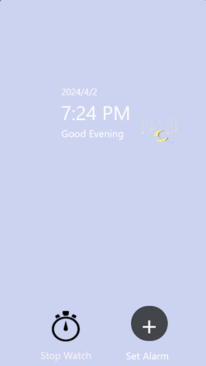 Clock app by Nathan Frederick Screenshot 2