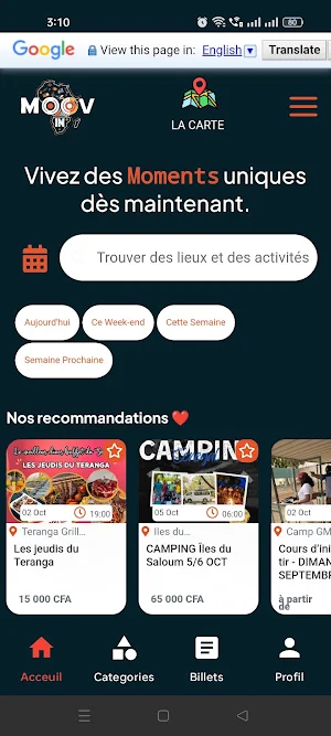 MOOVIN AFRICA Screenshot 1