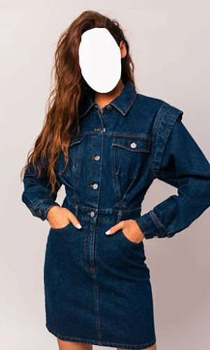 Long Denim Dress For Women Screenshot 0