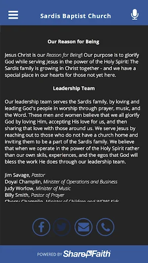 Sardis Baptist Church Screenshot 2