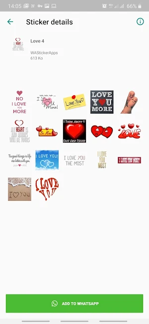 Amor Stickers Screenshot 2