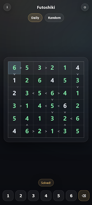 Futoshiki - Inequality Puzzle Screenshot 3