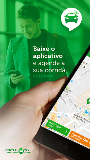 Central Táxi Verde Branco Screenshot 3