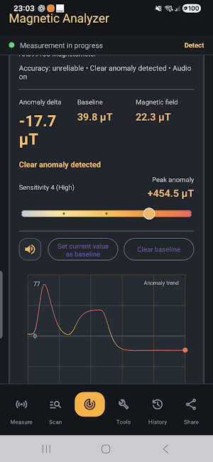 Magnetic Analyzer Screenshot 2