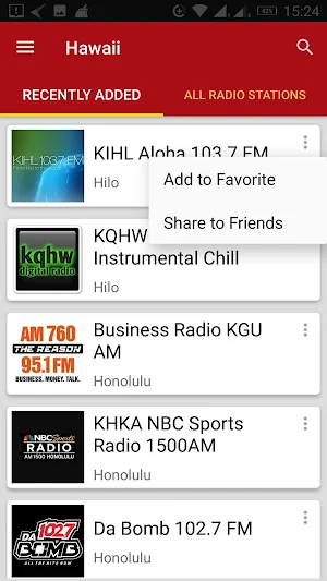 Hawaii Radio Stations - USA Screenshot 1