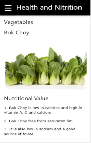 Health and Nutrition App Screenshot 2