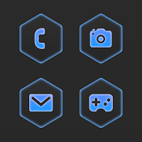Hexed Blue Icons