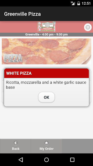 Greenville Pizza Screenshot 2