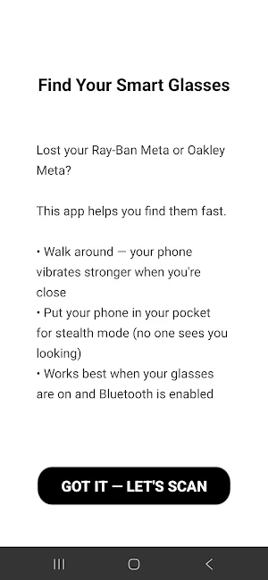 Find My Smart Glasses Screenshot 0