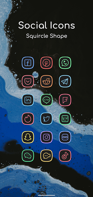 Lavien Adaptive Neon Icon Pack Screenshot 3