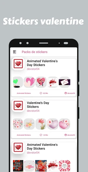 Valentine Day Stickers2024 Screenshot 1
