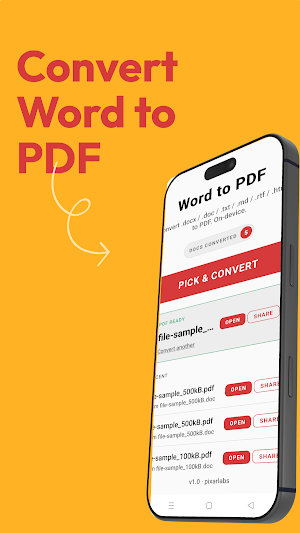 Word to PDF: Doc Converter Screenshot 0