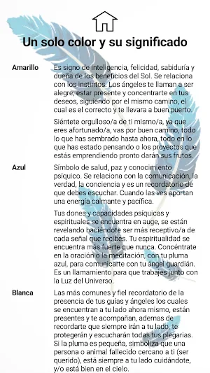 Significado plumas por color Screenshot 3