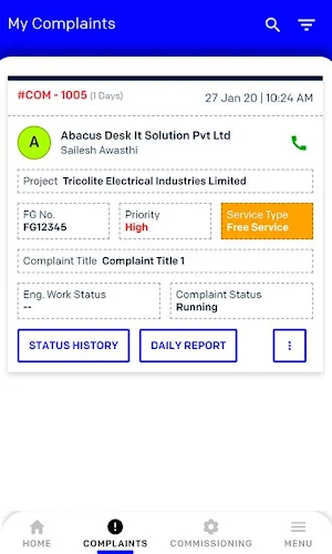 Tricolite Service App Screenshot 3