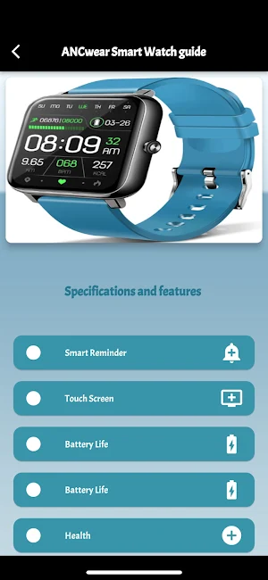ANCwear Smart Watch guide Screenshot 0