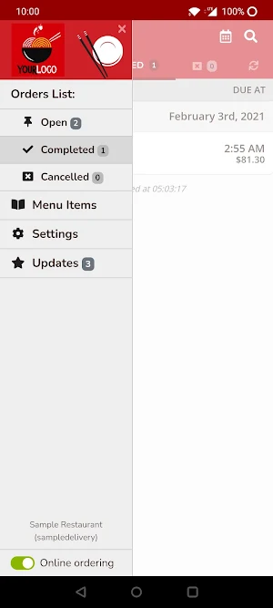 Chinese Menu Online Manager Screenshot 3