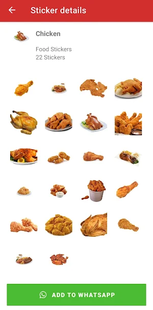 Food Stickers for chatting WA Screenshot 1