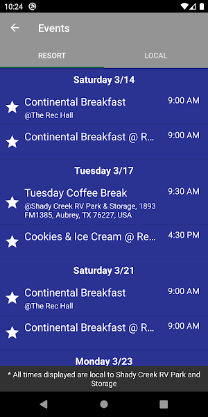 Shady Creek RV Park & Storage Screenshot 1