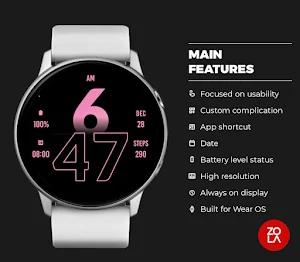 Active Blush Pink Watch Face Screenshot 1