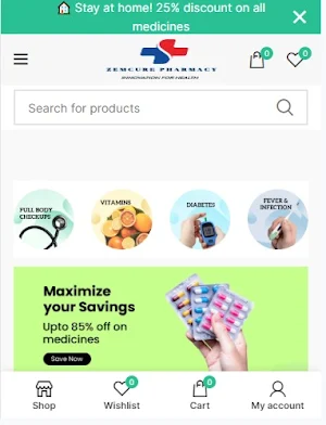 ZEMCURE PHARMACEUTICAL Screenshot 0