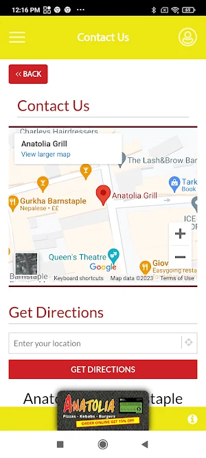 Anatolia Grill Barnstaple Screenshot 2
