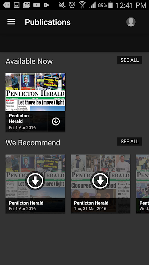 Penticton Herald Screenshot 1