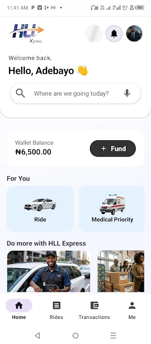 HLL EXPRESS Screenshot 2