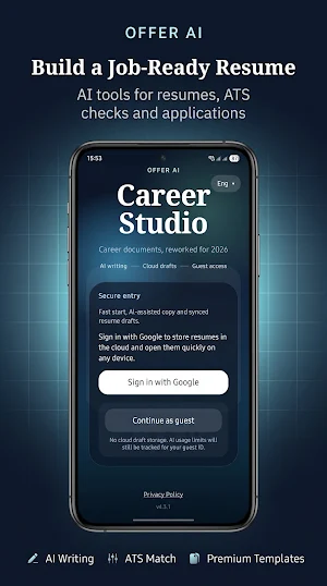 AI Resume Builder, CV maker Screenshot 0